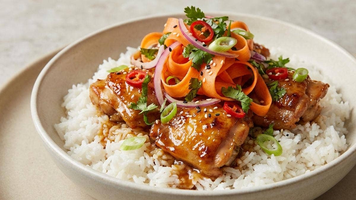 ソフト!グラトリ最高◎ RICE28 CHICKEN RICE WCAMBER lemongrass-chicken-rice-bowls-