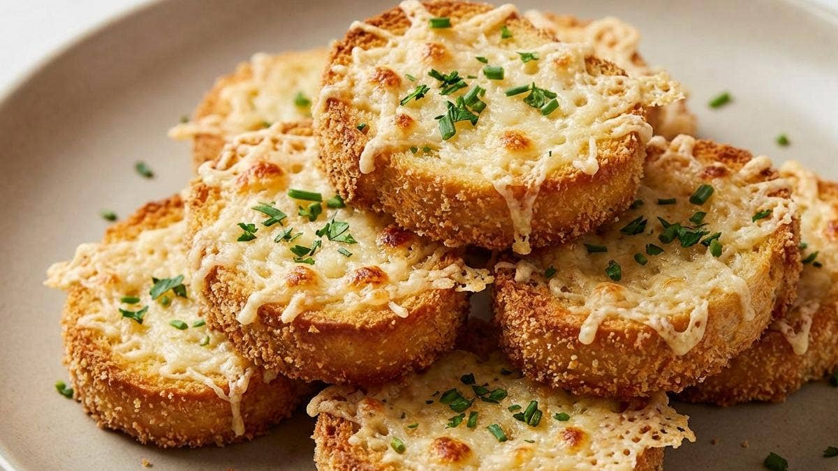 Parmesan and Herb Garlic Crostini baguette (Hero Image)