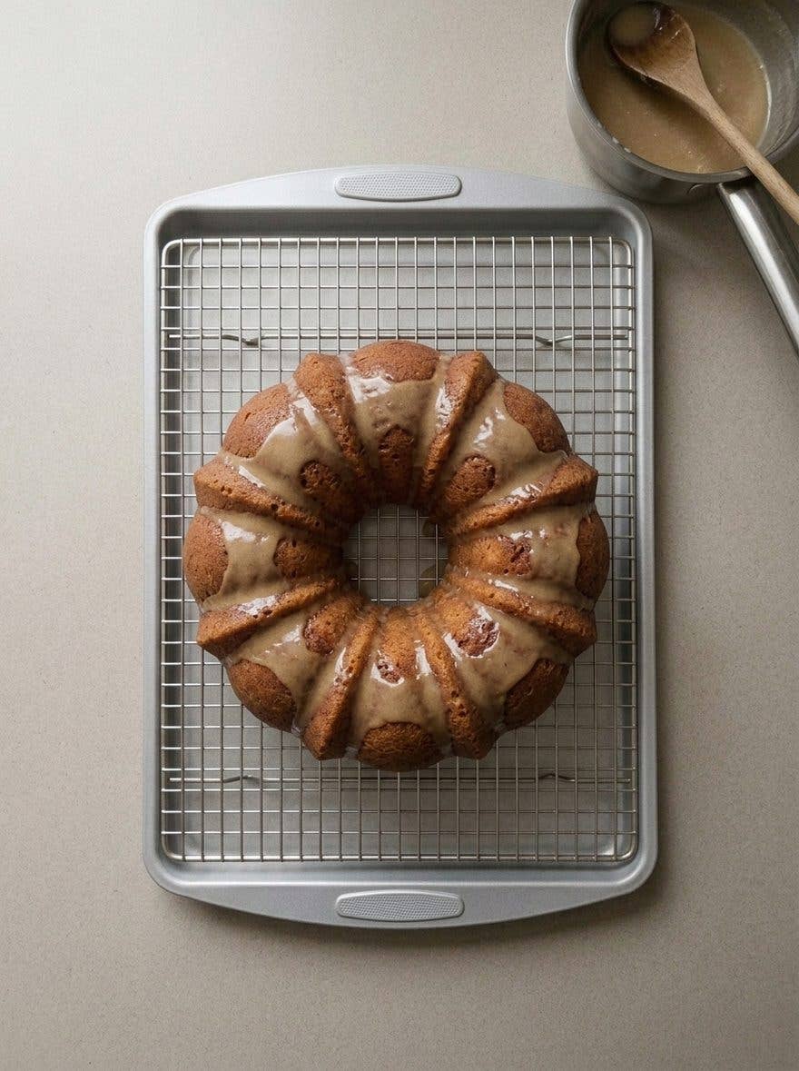 Glazed Apple Bundt Cake - Delishably