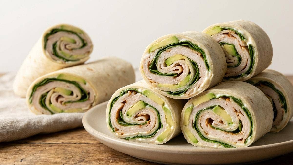 Turkey Avocado Wraps - Delishably