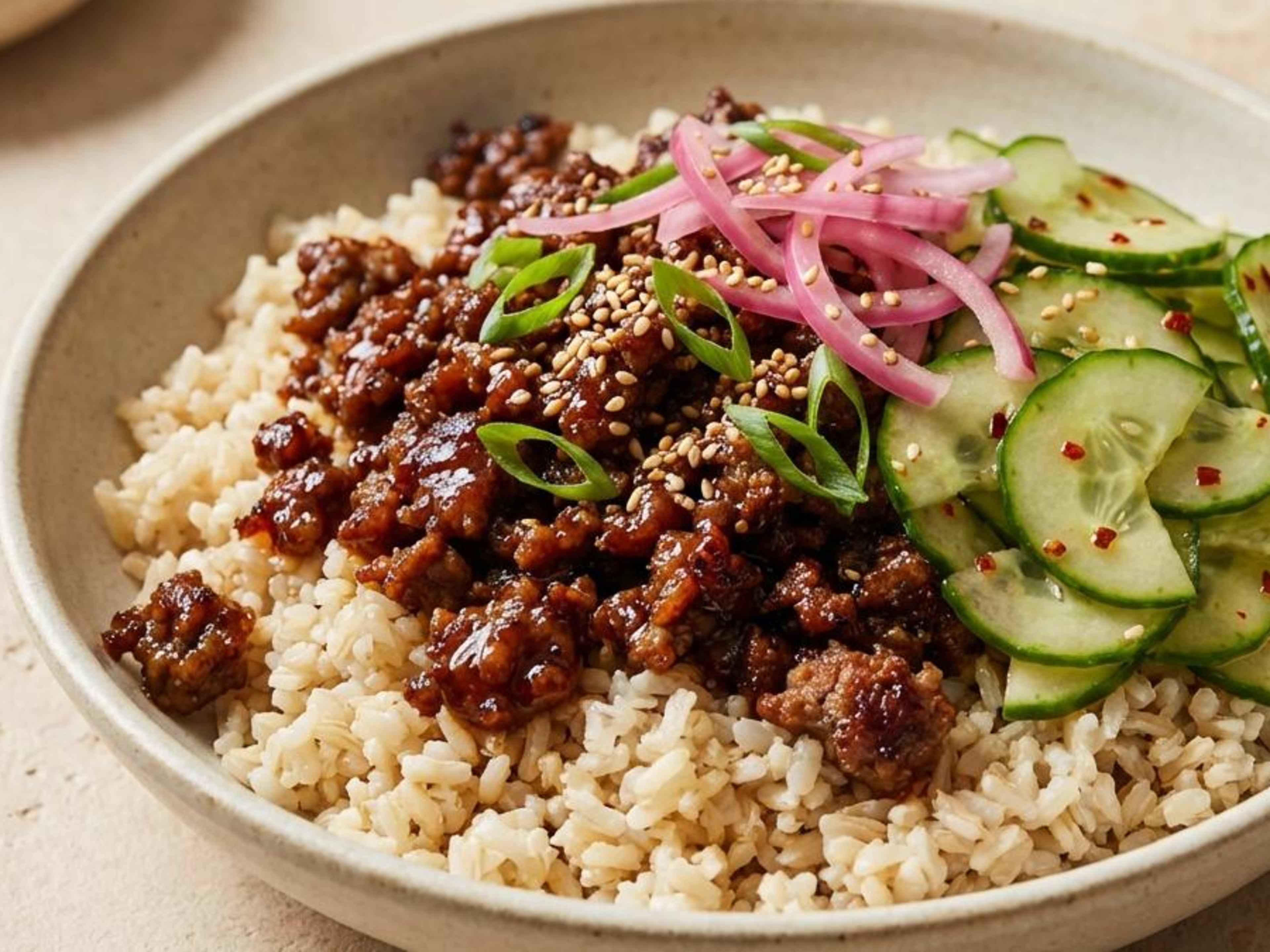 Korean Beef Bowls - Delishably